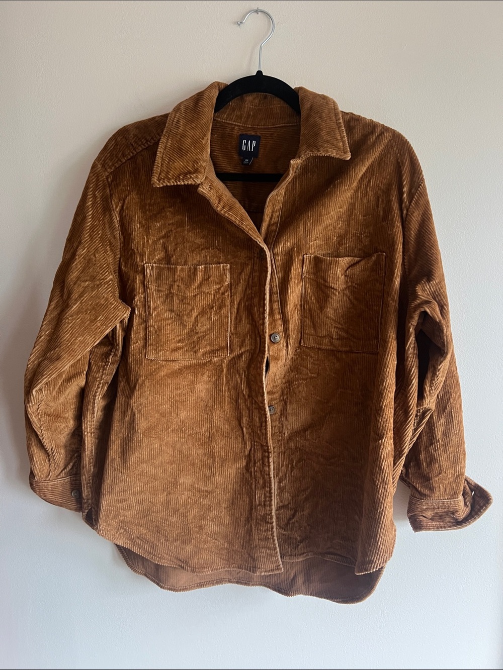 GAP Men’s Corduroy Shirt Jacket in Brown